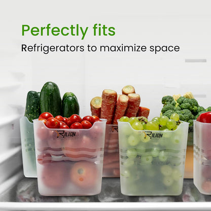 6 fridge storage boxes multipurpose containers