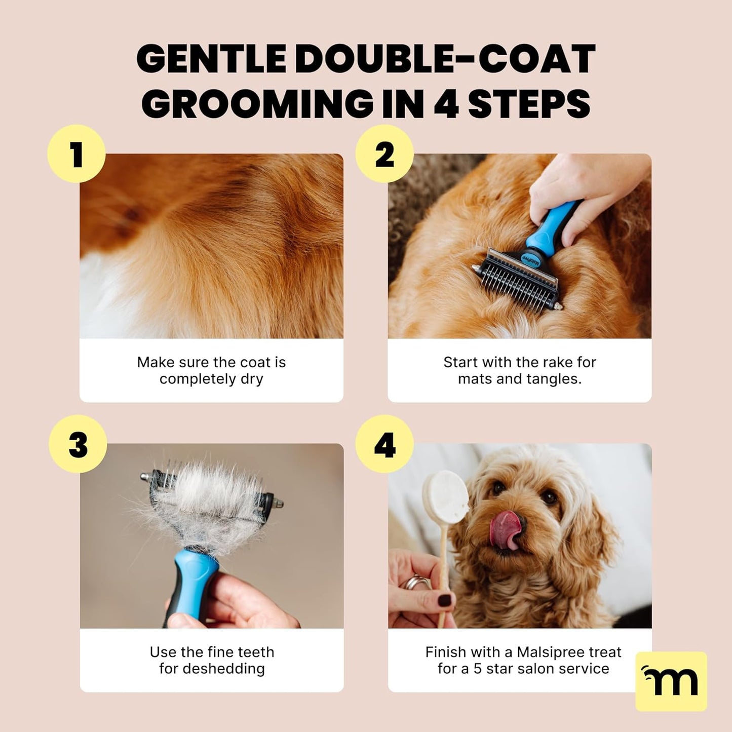 Professional Pet Deshedding Brush