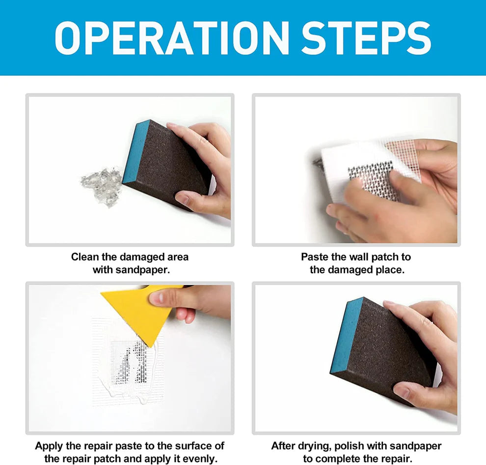 Wall Spackle & Drywall Repair Patch Kit