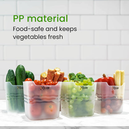 6 fridge storage boxes multipurpose containers