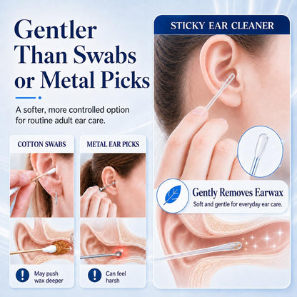 Sticky Ear Cleaning Sticks for Dry Earwax