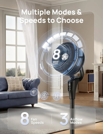Ultra Quiet Standing Fan [90ft Airflow]