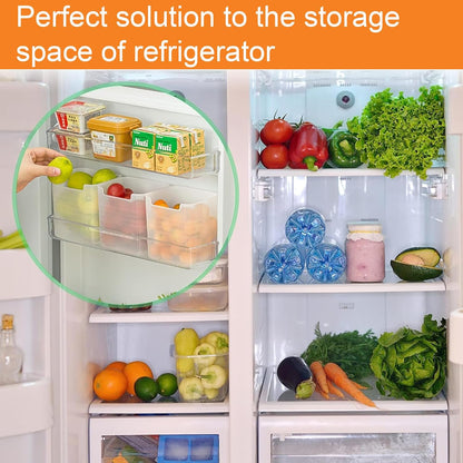 6 fridge storage boxes multipurpose containers