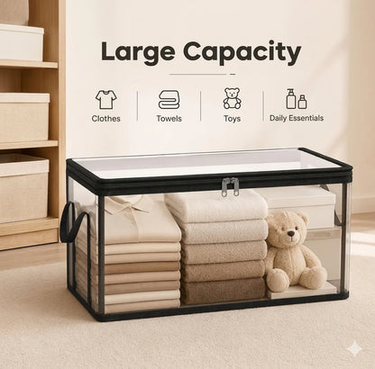 Foldable Transparent Large Storage Boxes